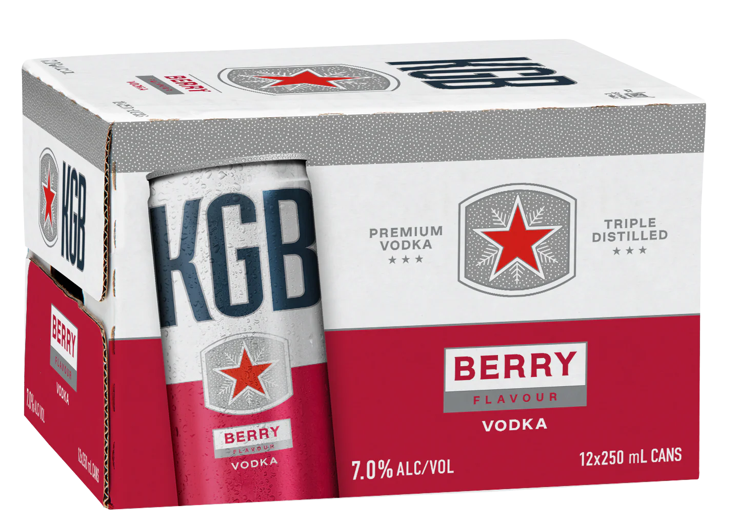 Kgb Berry 7% 12pk 250ml Cans