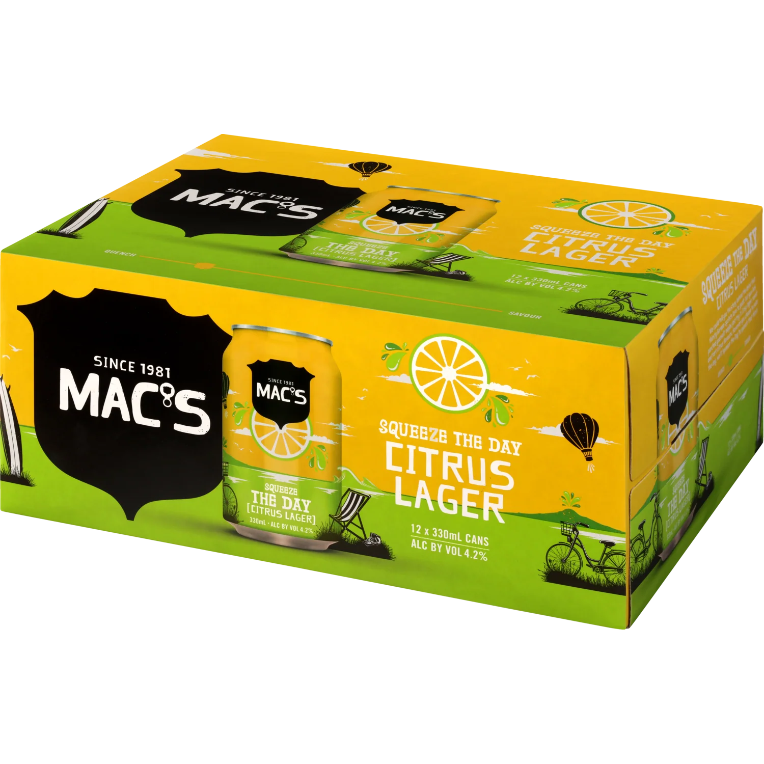 Mac's Squeeze The Day 12pk Cans