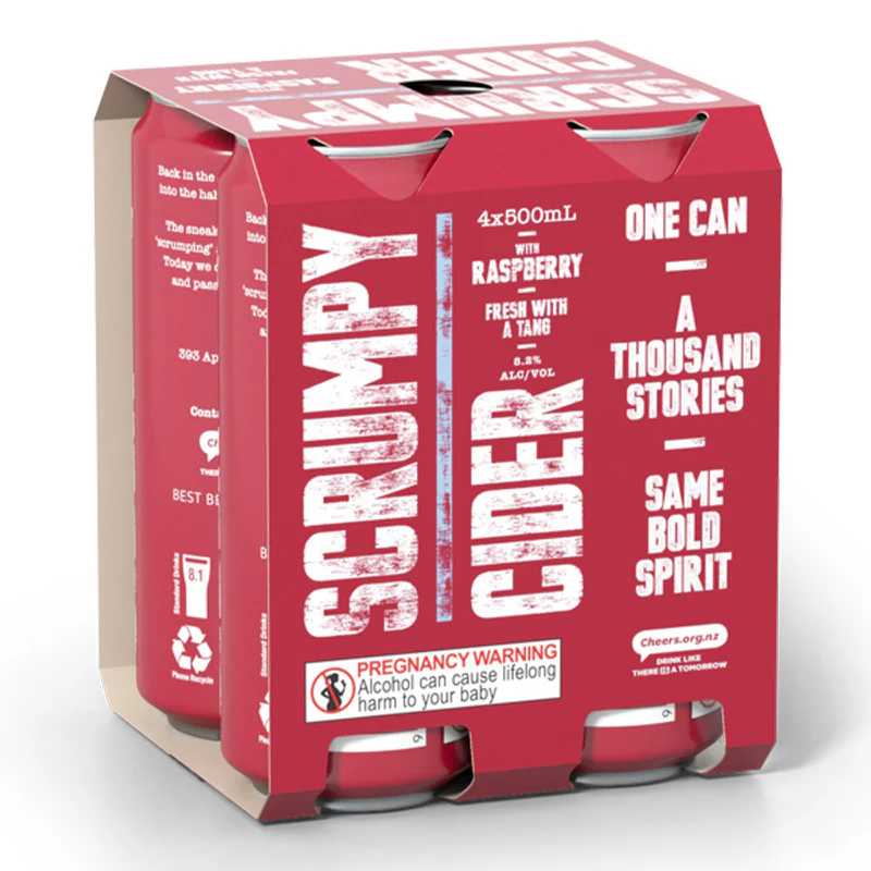 Scrumpy Raspberry 500ml 4pk cans