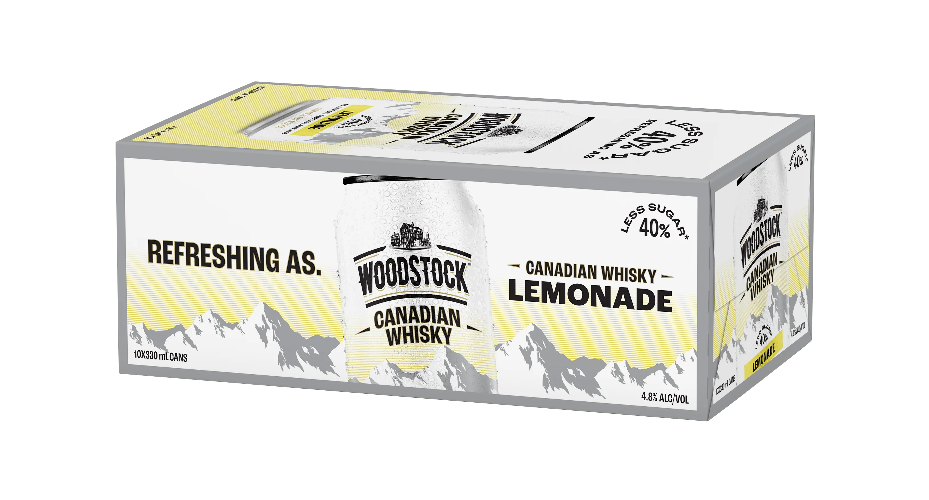 Woodstock Whiskey Lemonade 4.8% 10x300ml Cans